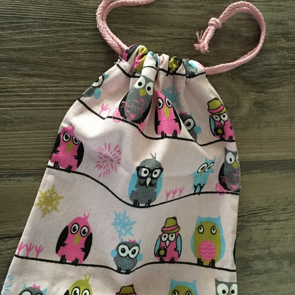 OWL BAGS WITH DRAW STRING - REUSABLE